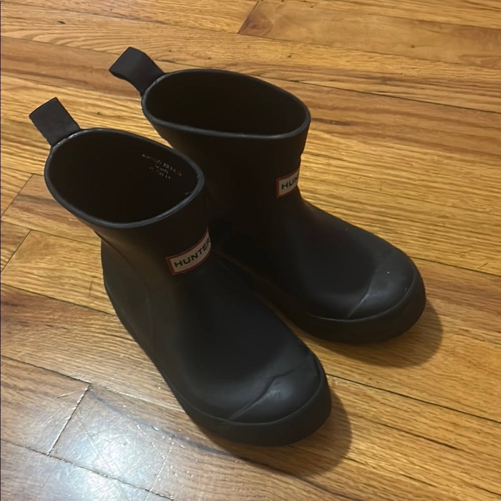 Hunter Kids Black Rain Boots